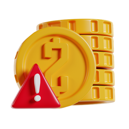 Problème financier  3D Icon