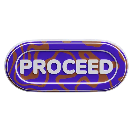 Proceed Button  3D Icon
