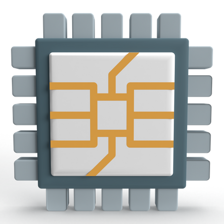 Procesador  3D Icon