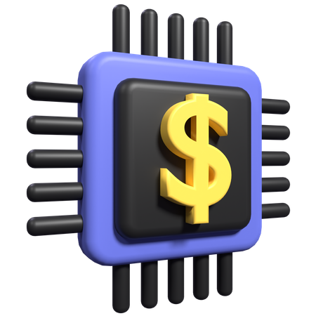 Procesador de dinero  3D Icon