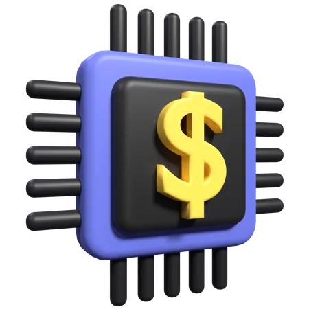 Procesador de dinero  3D Icon