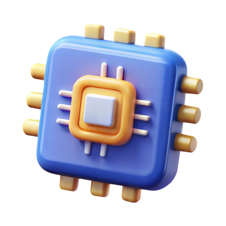 Procesador de ia  3D Icon