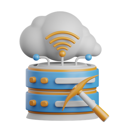 Procesamiento de datos  3D Icon