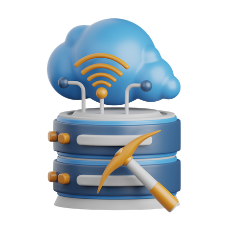 Procesamiento de datos  3D Icon