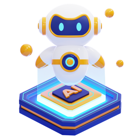 Procesamiento de robots  3D Icon