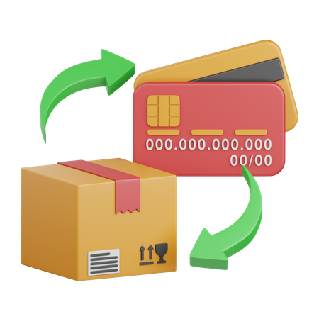 Proceso de transacción de compra  3D Icon