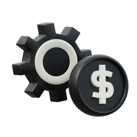 Proceso de dinero  3D Icon