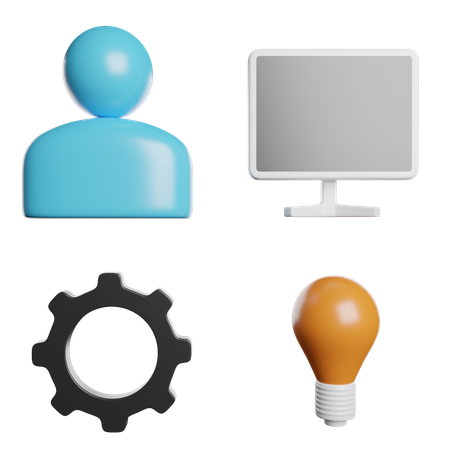 プロセス  3D Icon