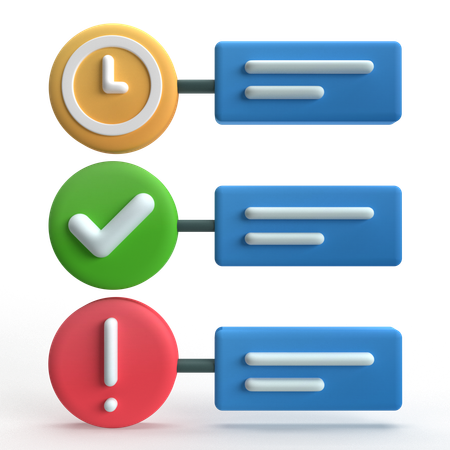 Process  3D Icon