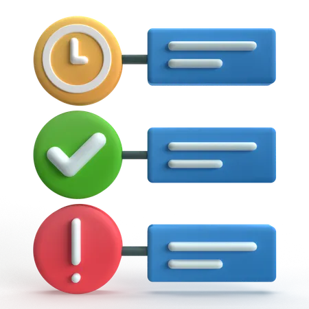 Process  3D Icon