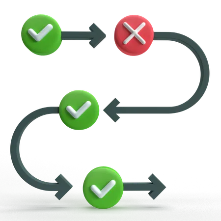 Process  3D Icon
