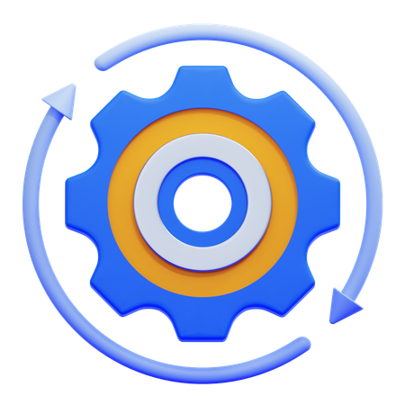 Process  3D Icon