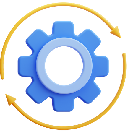 Process  3D Icon