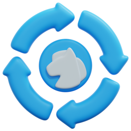 Process  3D Icon