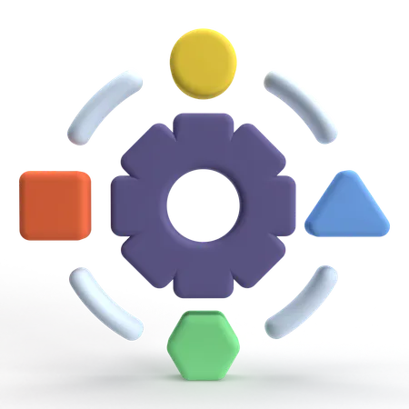 Process  3D Icon