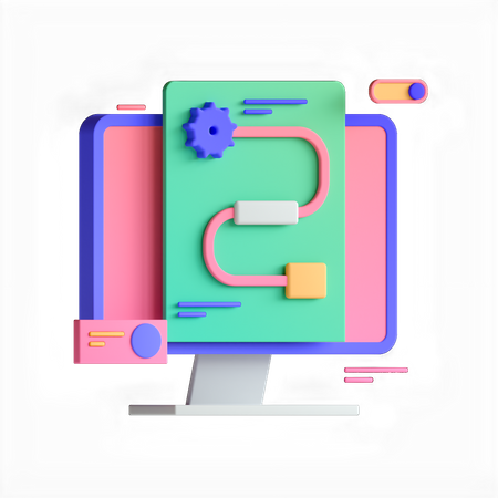 Process  3D Icon