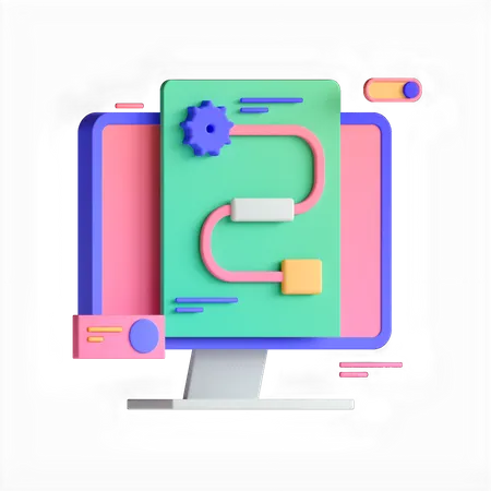 Process  3D Icon