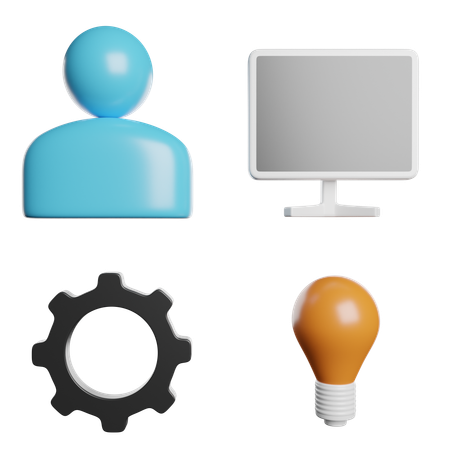 Process  3D Icon
