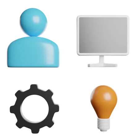 Process  3D Icon