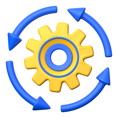 Process  3D Icon