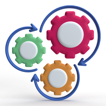 Process  3D Icon