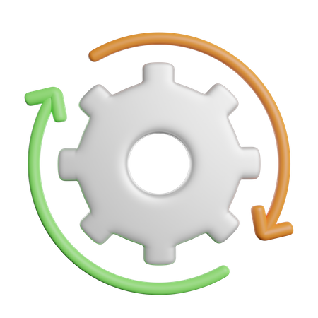 Process  3D Icon