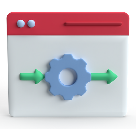 Process  3D Icon