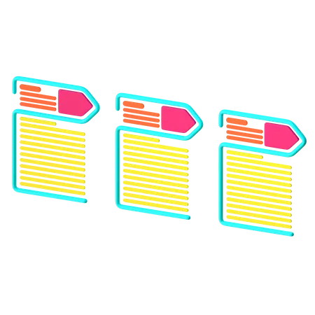 Process Chart  3D Icon