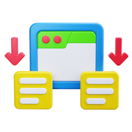 Process Flow  3D Icon