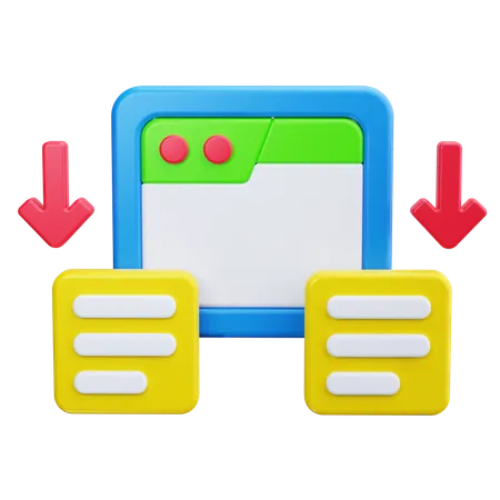 Process Flow  3D Icon