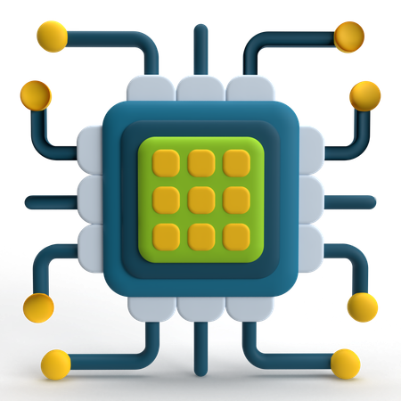 Processador  3D Icon