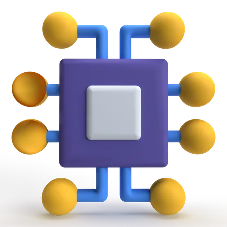 Processador  3D Icon