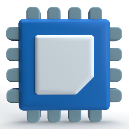 Processador  3D Icon