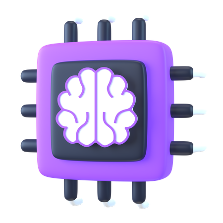 Processador cerebral  3D Icon