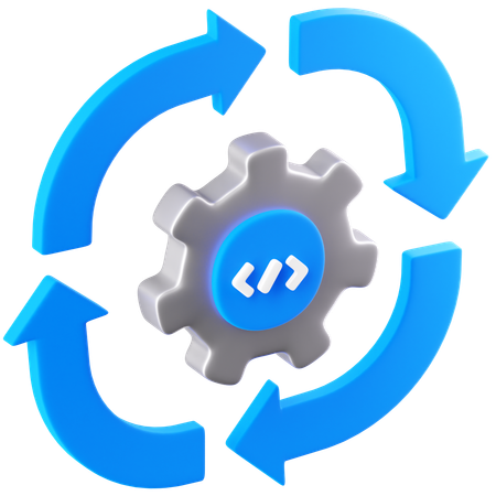 Processamento de dados  3D Icon