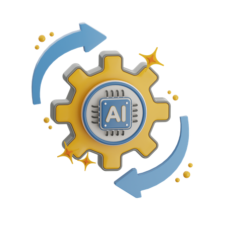 Processamento de dados  3D Icon