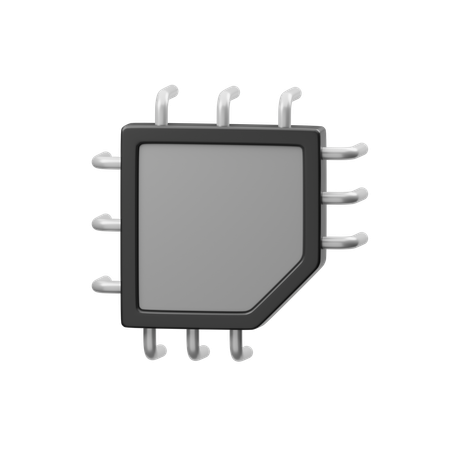 CPU  3D Icon