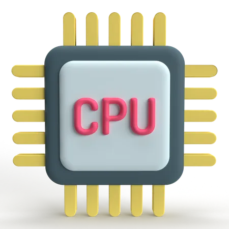 CPU  3D Icon