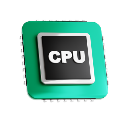 CPU  3D Icon