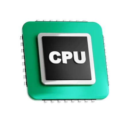 CPU  3D Icon