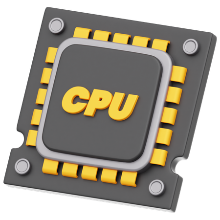 CPU  3D Icon