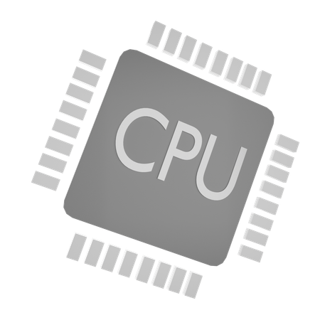 CPU  3D Icon