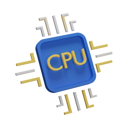 CPU  3D Illustration