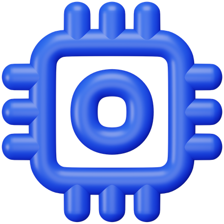 CPU  3D Icon