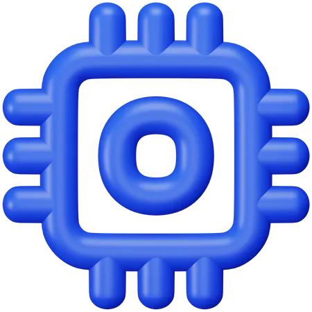 CPU  3D Icon