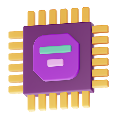 Processeur  3D Icon