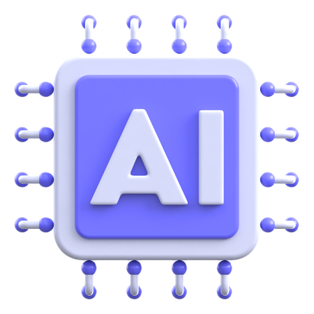 Processeur de puce ai  3D Icon