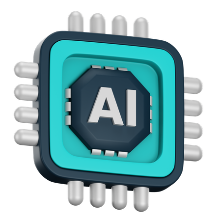 Processeur de puce ai  3D Icon
