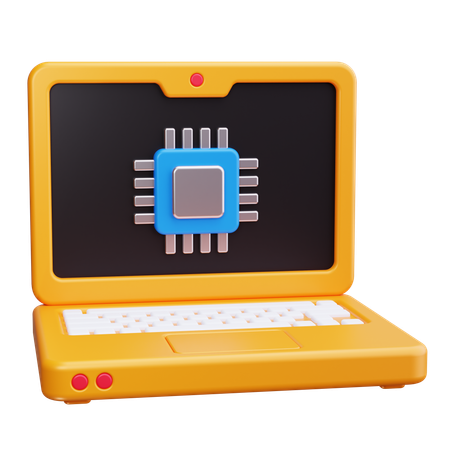 Processeur informatique  3D Icon