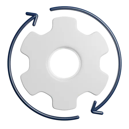 処理  3D Icon